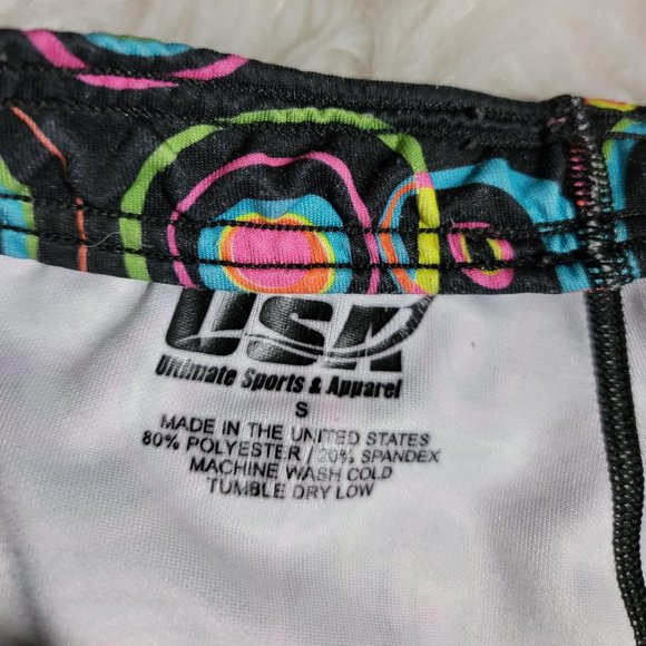 USA Ultimate Sports and Apparel Geometric Print Stretch Shorts Size Small - Picture 5 of 6